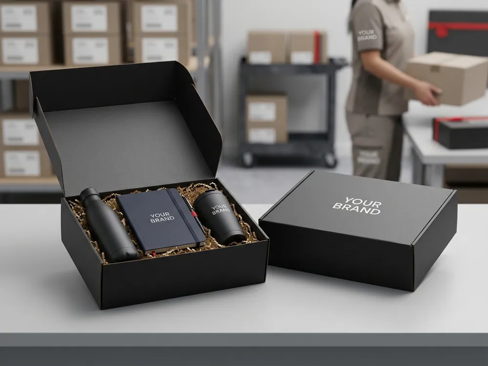 Kitting and fulfillment box