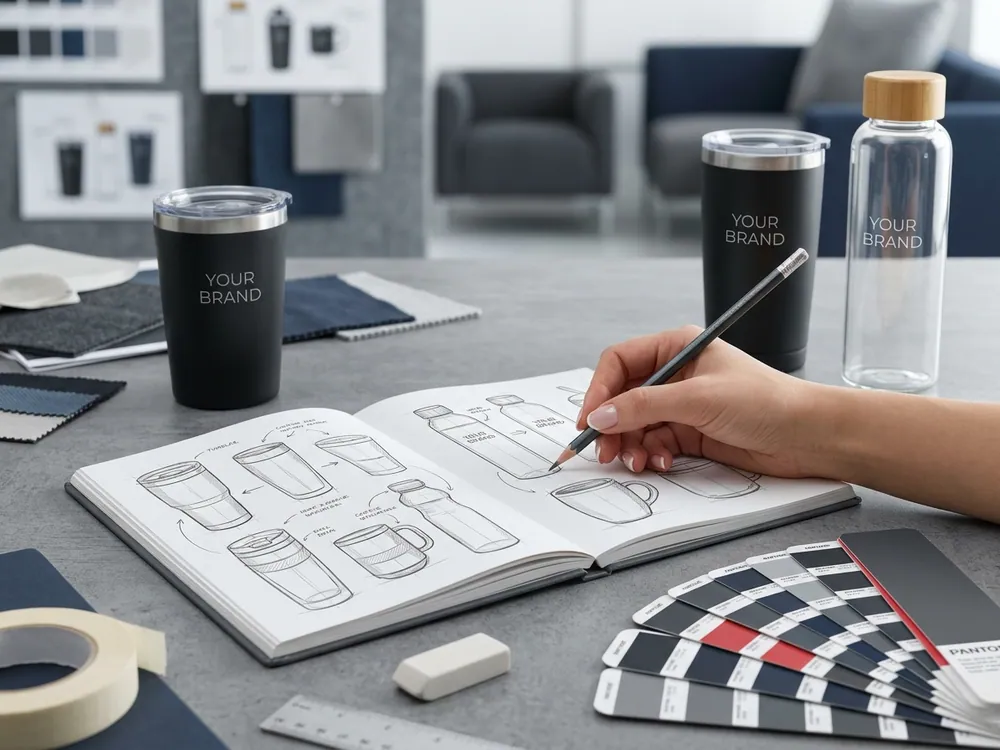 Custom product design sketching