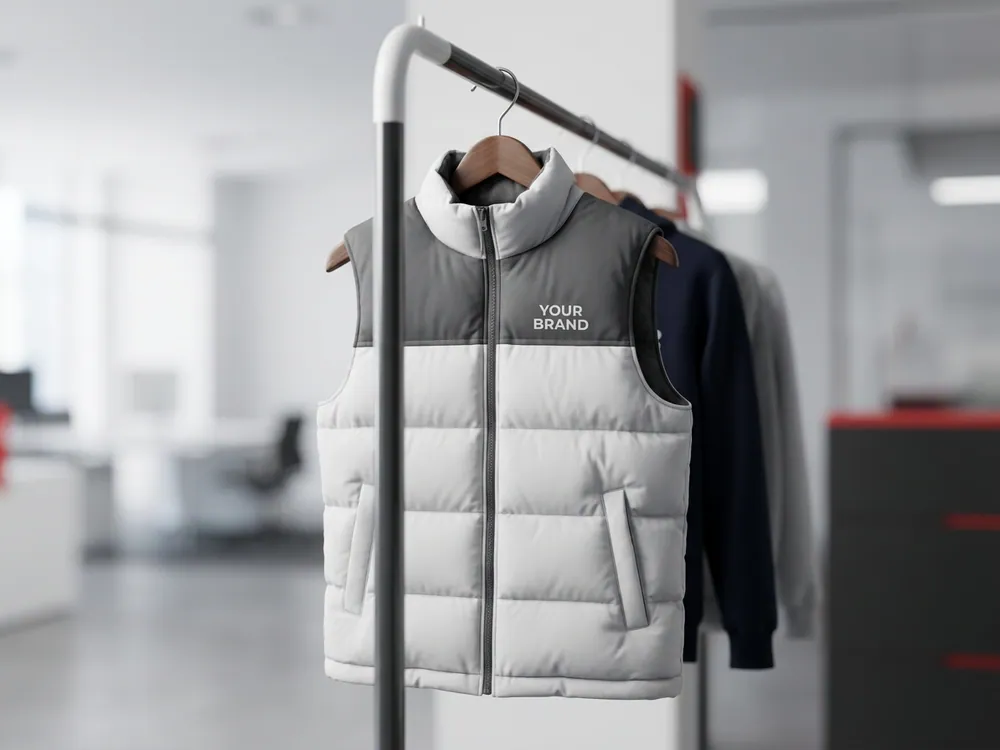 Team store apparel on a rack
