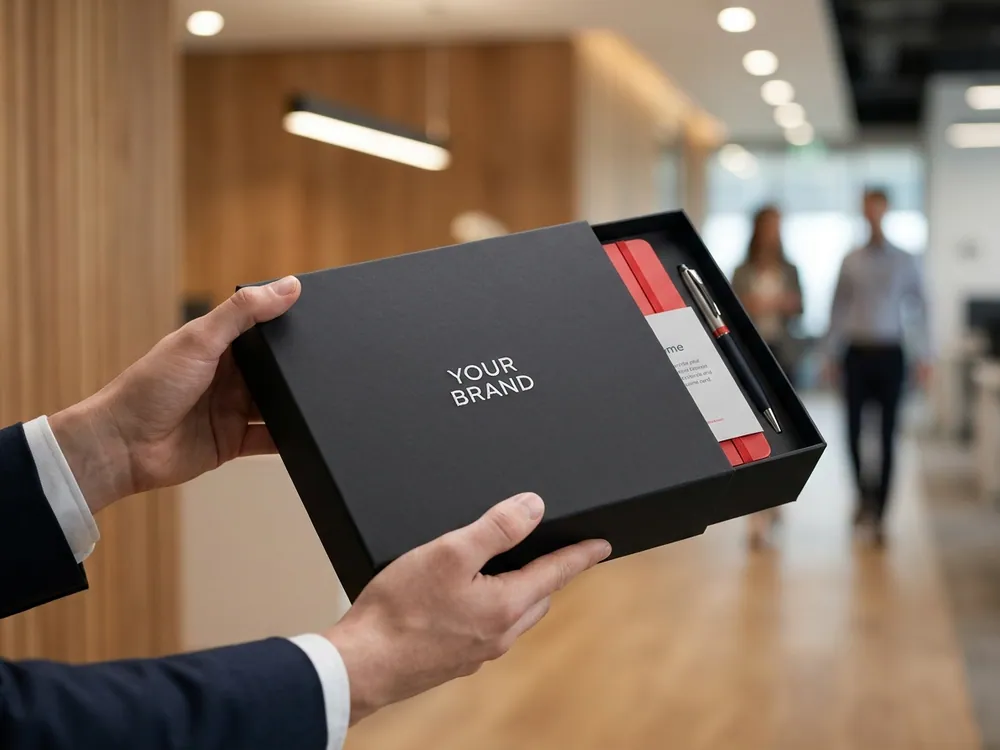 Branded welcome kit box