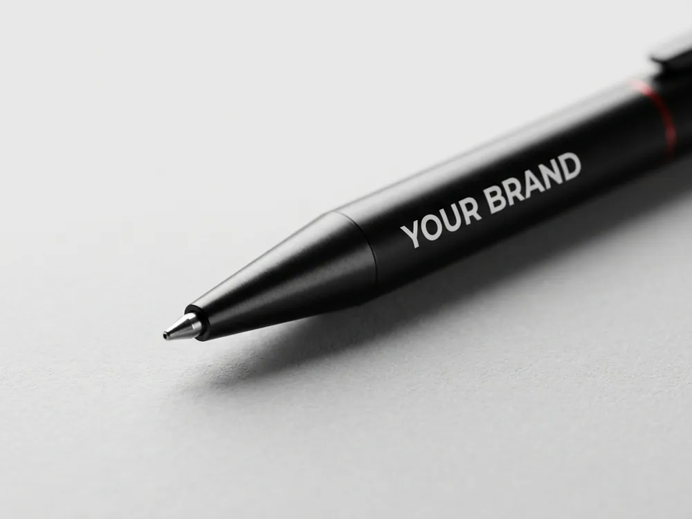 Branded metal pen